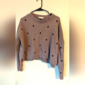 Sincerely Jules Cropped Crew Neck Sweater with Relaxed Fit